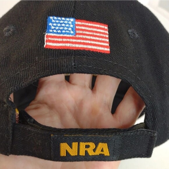 NRA Strap Back Hat American Flag Baseball Hat - Picture 6 of 13